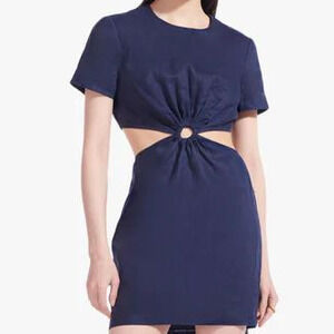 STAUD EPONA DRESS in Blue